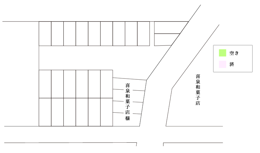 林間二丁目駐車場レイアウト図